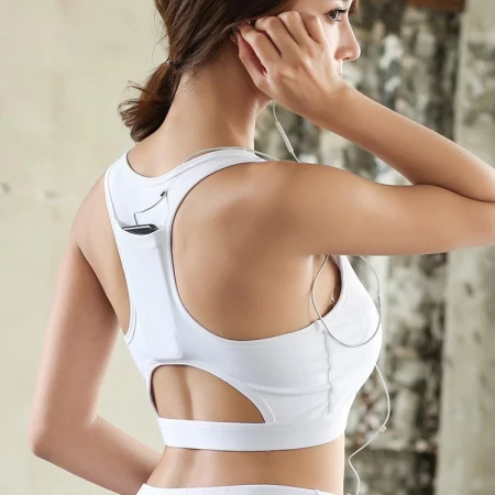 Hands Free Sports Bra With Pocket