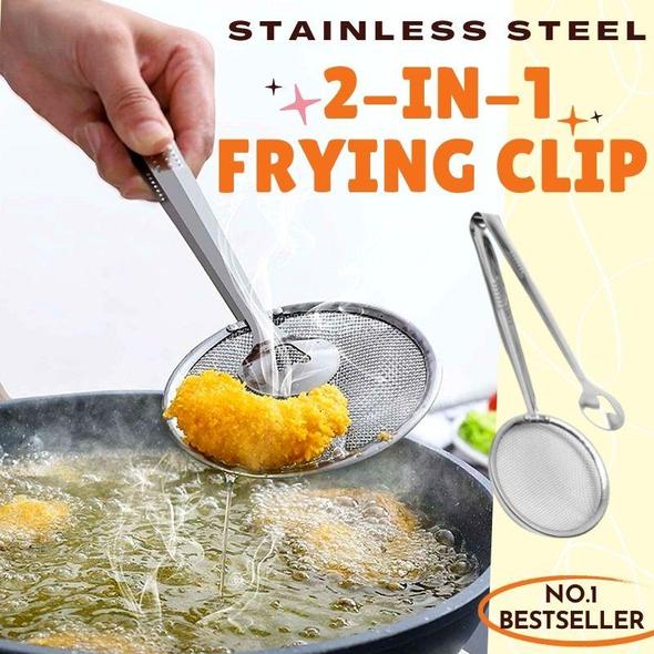 Stainless Steel 2-in-1 Fried Food Clip