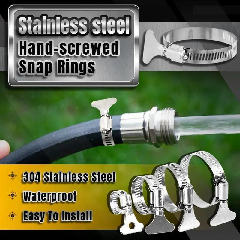 Stainless Steel Hand-Screwed Snap Rings