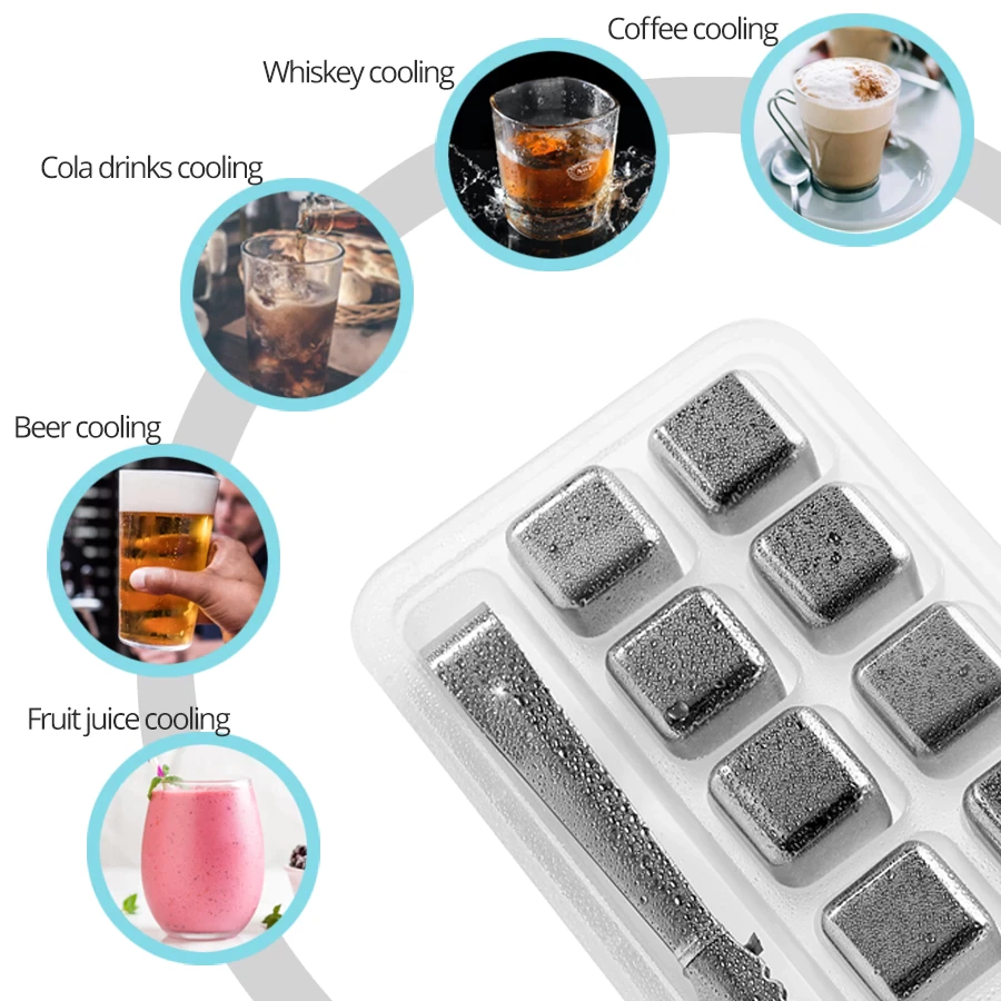 Stainless Steel Reusable Ice Cubes