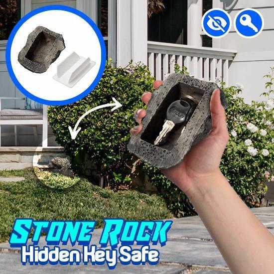 Stone Rock Hidden Key Safe