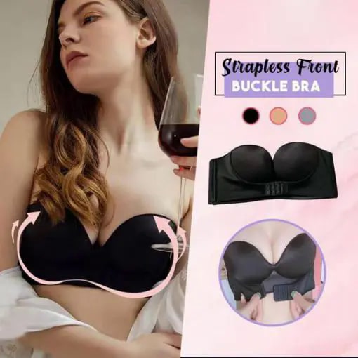 Strapless Front Buckle Bra