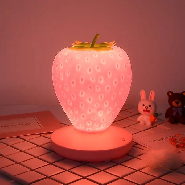 Strawberry Night Light Soft Silicone Table Lamp