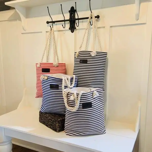 Striped Canvas Bag