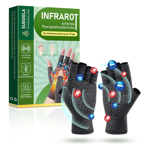 Sugoola Fern-Infrarot-Titan-Ionen-Arthritis-Therapie WĂ¤rme-Kompressionshandschuhe