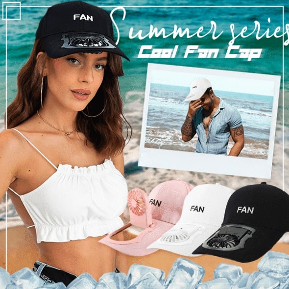 Summer Cool Fan Cap