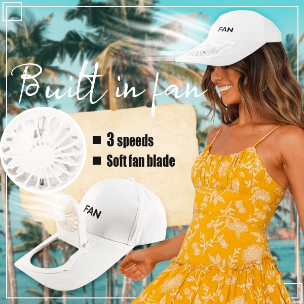 Summer Cool Fan Cap