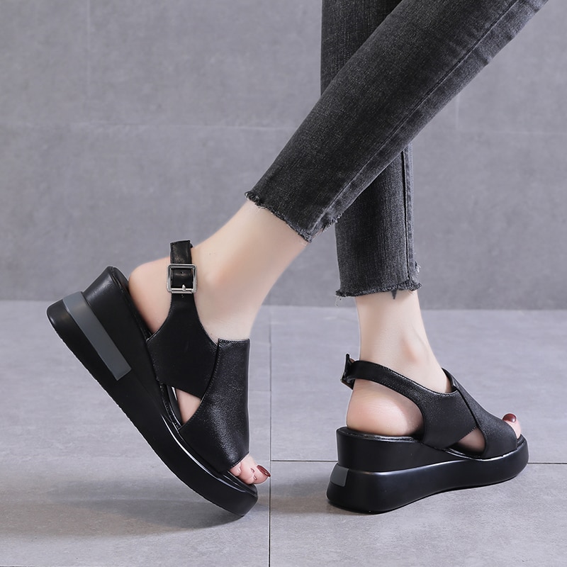 Women Summer Comfortable Leather Sandals