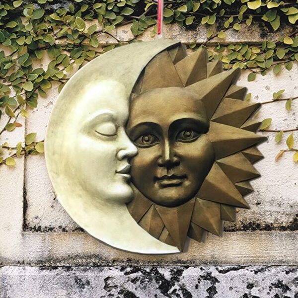 Sun and Moon Outdoor Wall Sculpture