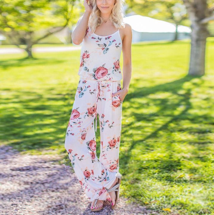 Super Comfy Floral Jumpsuit