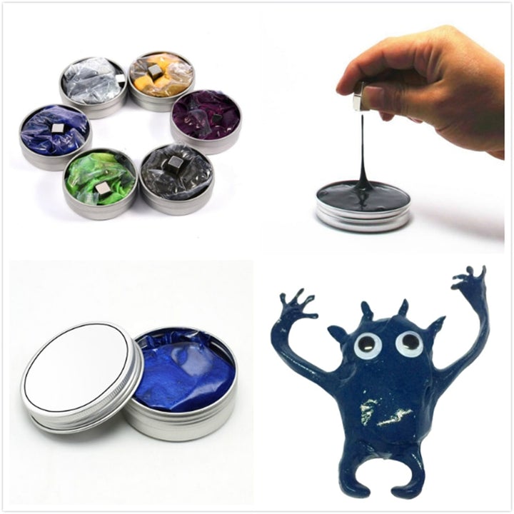 Super Magnetic Slime  Strong Magnetic Rubber