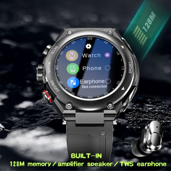 Smartwatch with Wireless Earphones