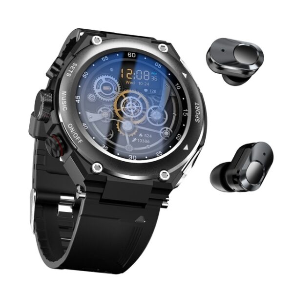 Smartwatch with Wireless Earphones