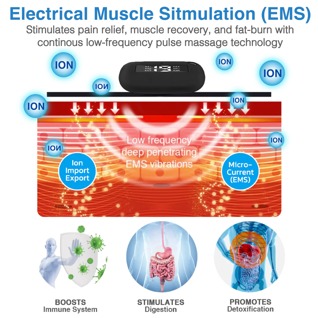 TINYPRO EMS Microcurrent Lymph Massage Device