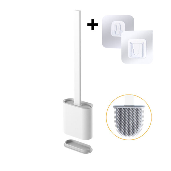 Silicone Toilet Brush and Holder Set