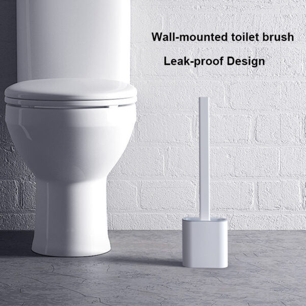 Silicone Toilet Brush and Holder Set