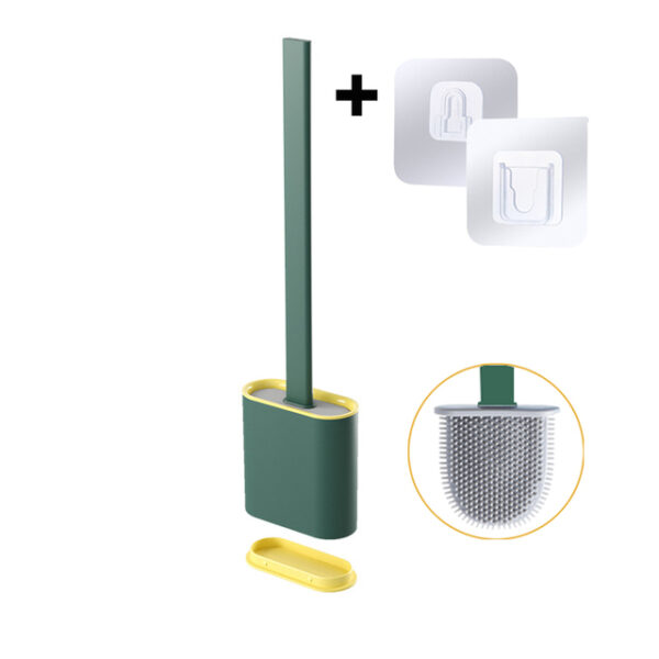 Silicone Toilet Brush and Holder Set