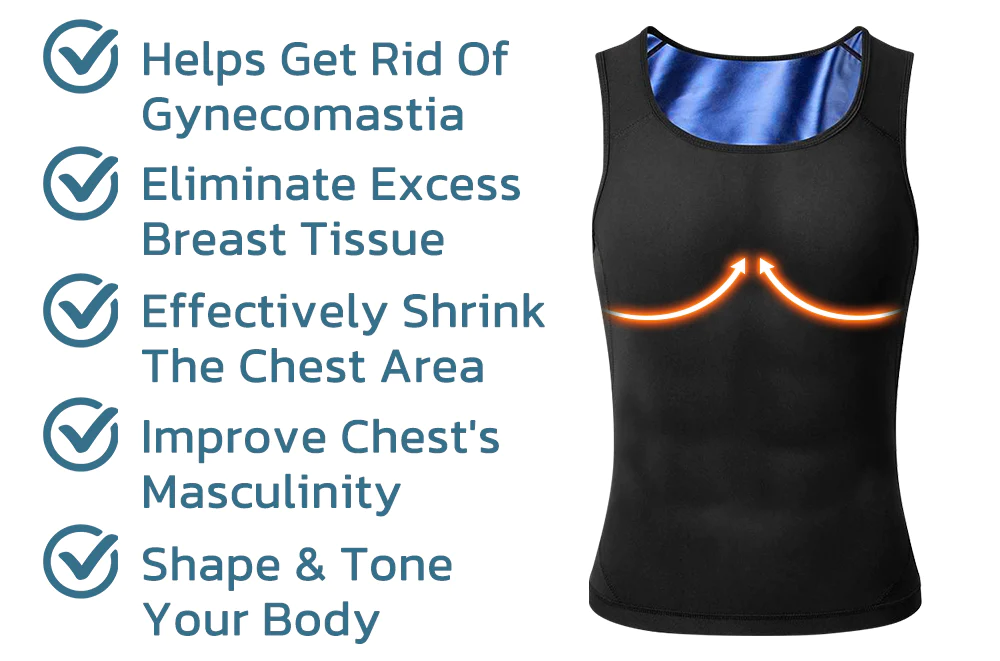 Gynecomastia Compress Far Infrared-Shaping Tank Top