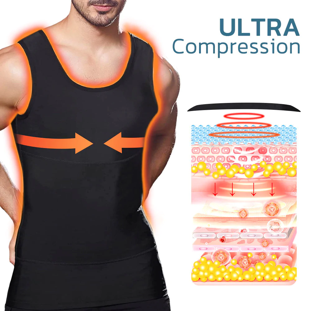 Gynecomastia Compress Far Infrared-Shaping Tank Top