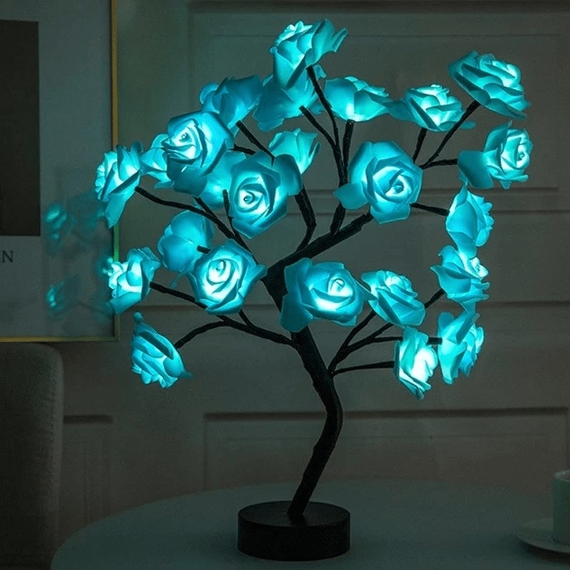 Tabletop Rose Flower Tree Light