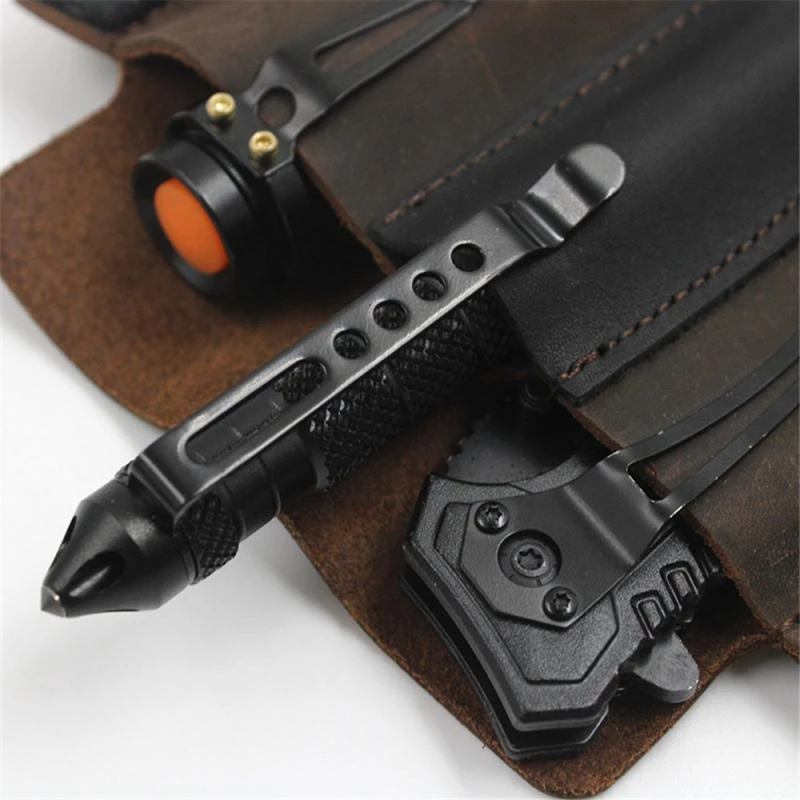 Cowhide Leather Owl Buckle Tactical Multifunctional Belt Cover