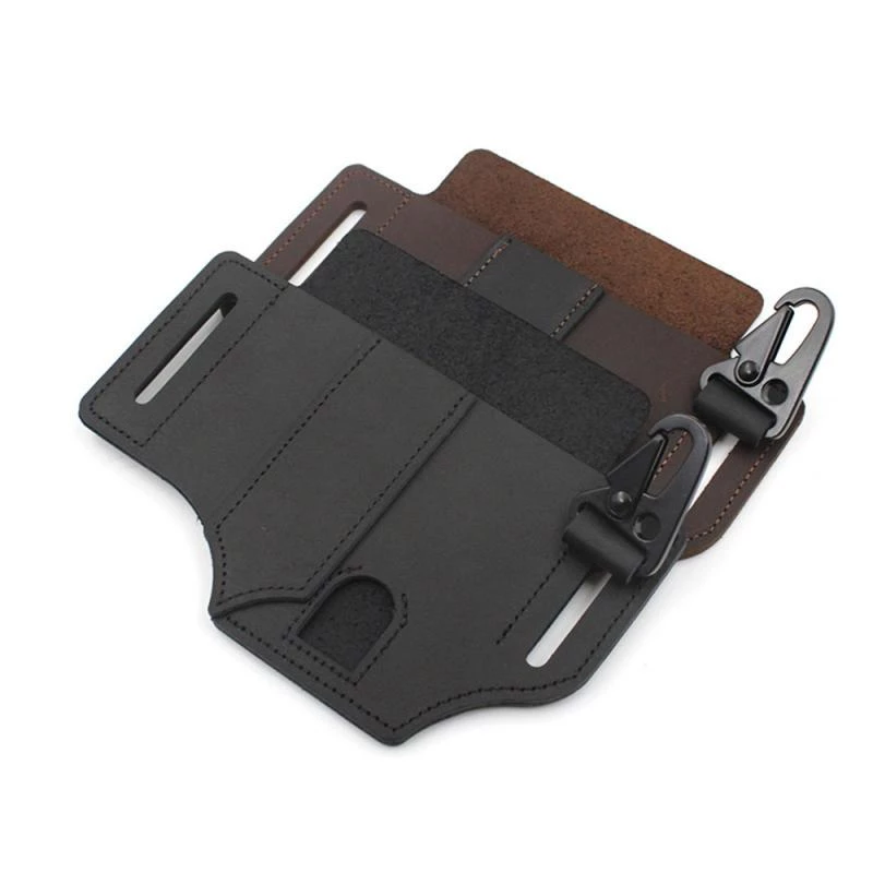 Cowhide Leather Owl Buckle Tactical Multifunctional Belt Cover