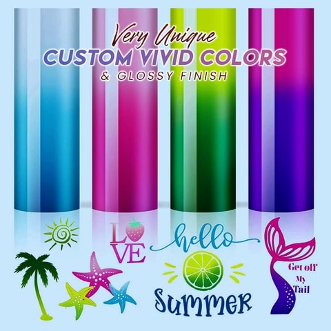 Temperature Sensing Color Changing Vinyl Sticker