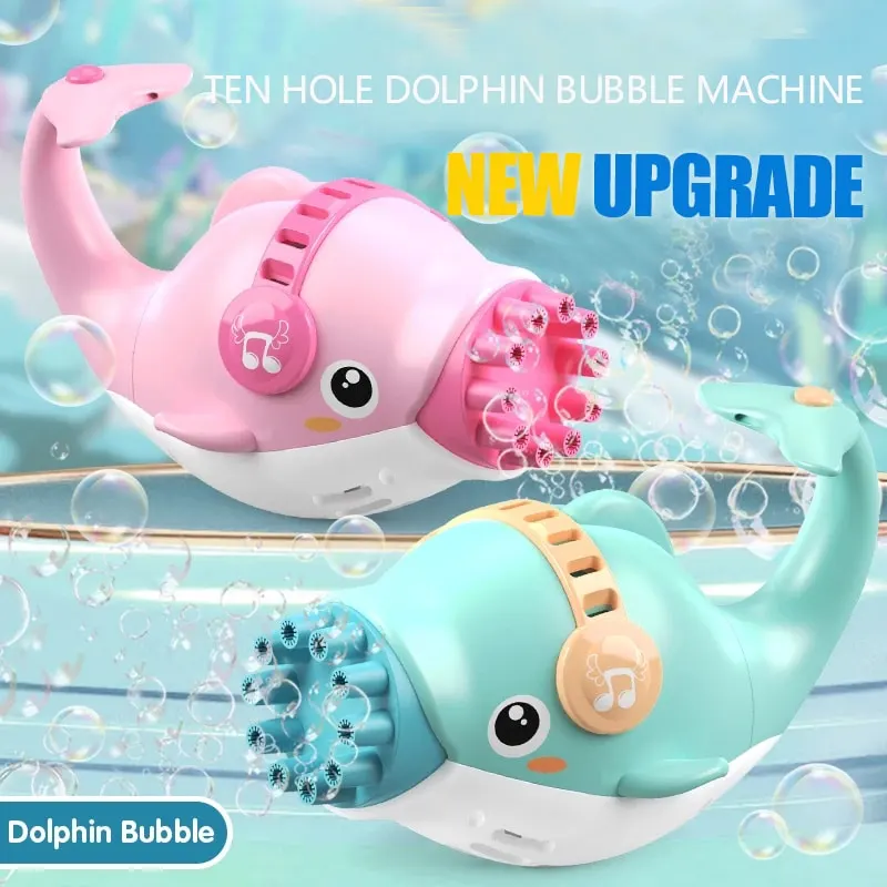 Ten-Hole Dolphin Bubble Machine