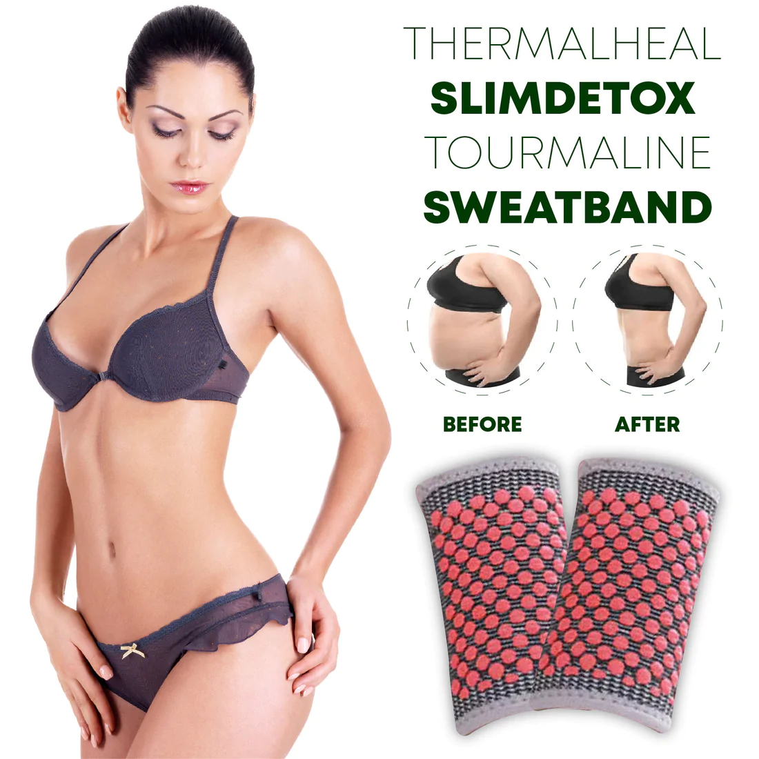 ThermalHEAL SlimDETOX Tourmaline SweatBand