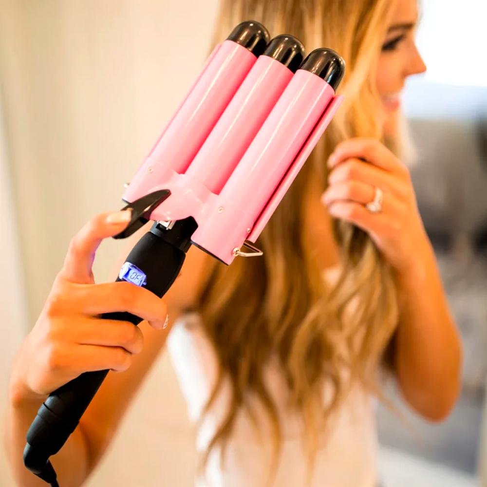 Three Barrel Mermaid Hair Styler Curling Iron