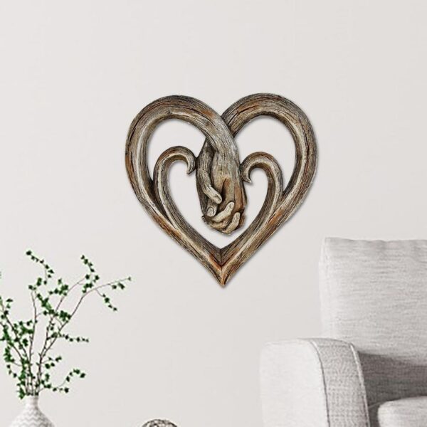 Heart Holding Hands Wall Decor Valentine's Day Gift