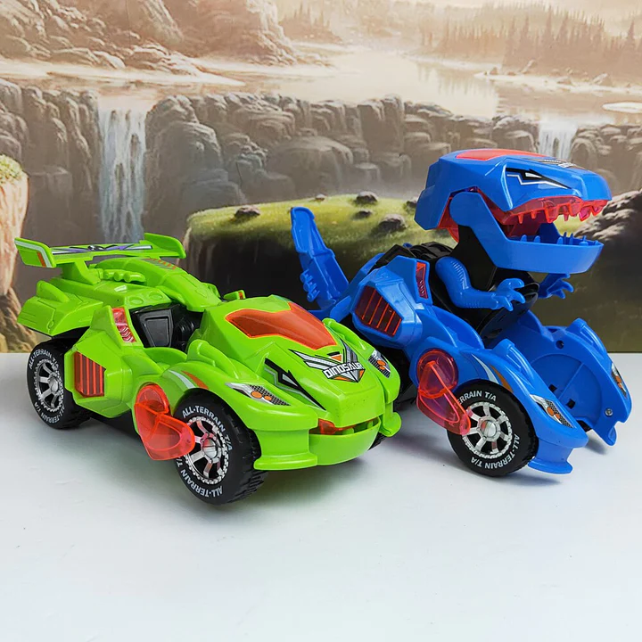 Transforming Dinosaur LED Car