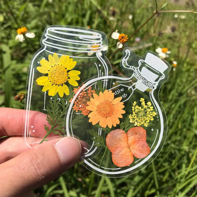 Transparent Dried Flower Bookmarks