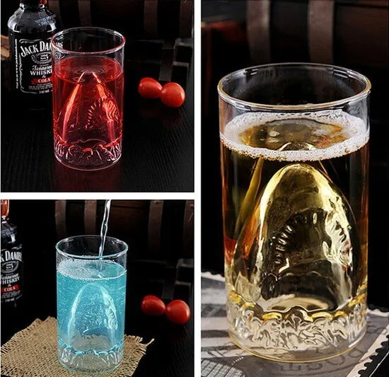 Transparent Shark Drinking Glass