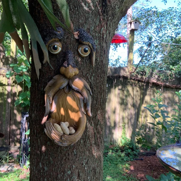 Tree Face Bird Feeder