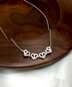 Four-Leaf Heart Shape Necklace