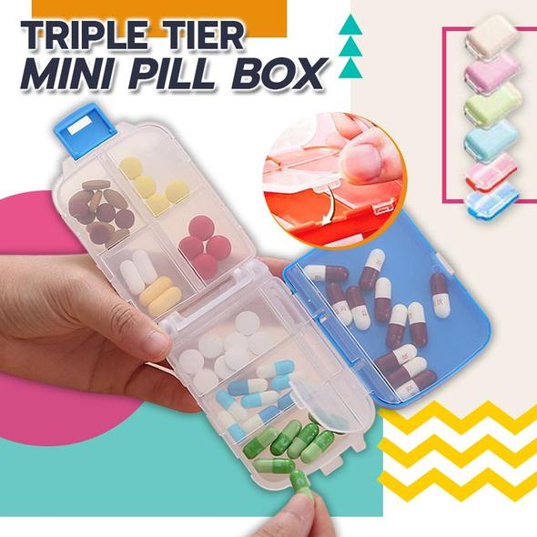 Triple Tier Mini Pill Box