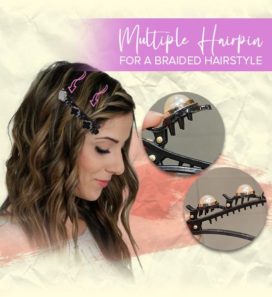 Two Layers Unique Beautiful Braid Clips Hairpin