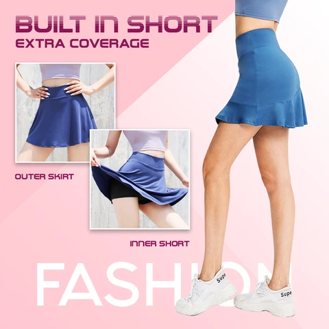 Two Pieces Sports Safety Skirts