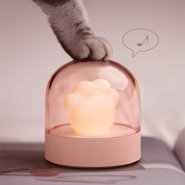 USB Chargeable Cat Paw Music Nursery Night Lamp