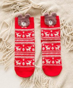 Unisex Fun Reindeer Socks for Christmas