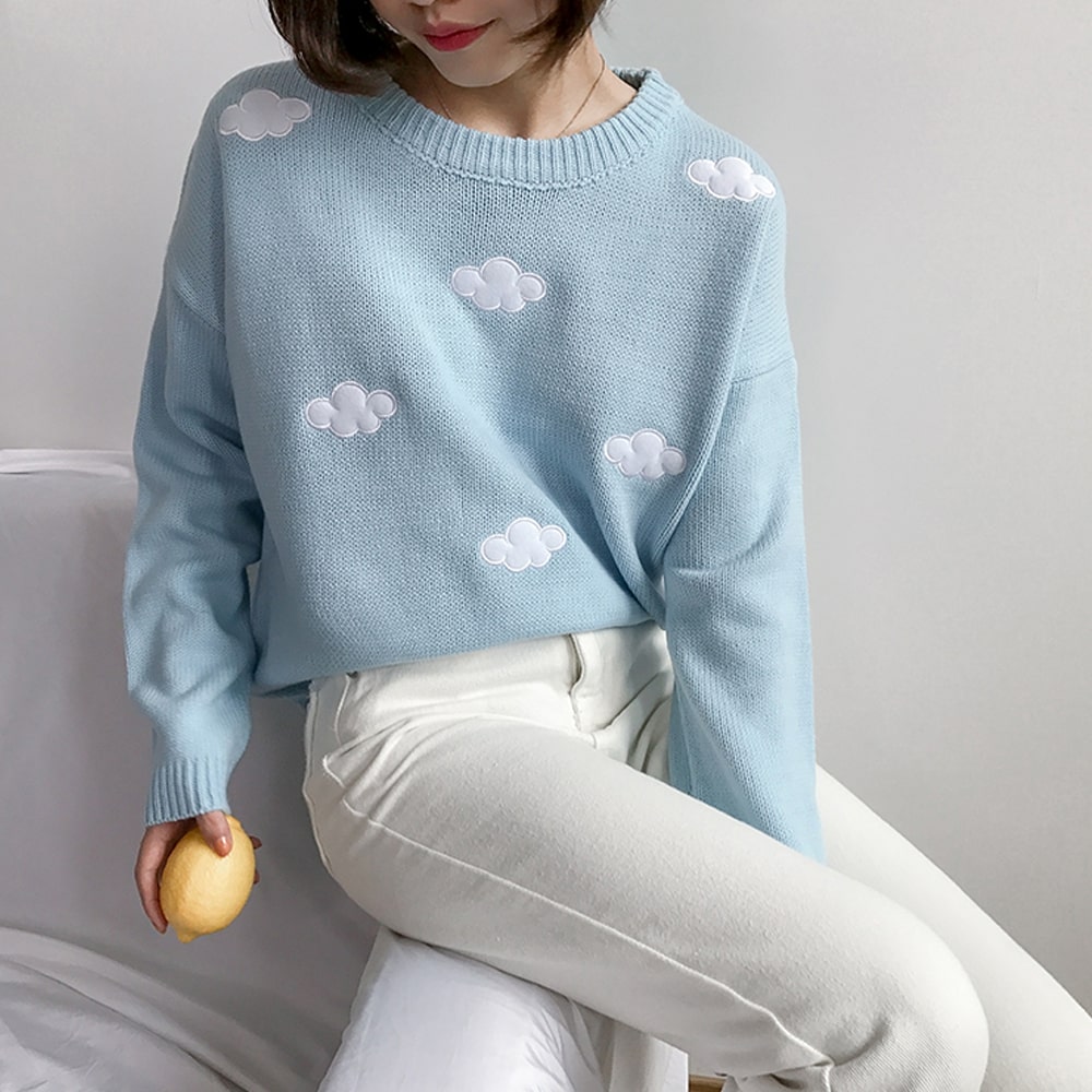 Unisex Knitted Cloud Sweater