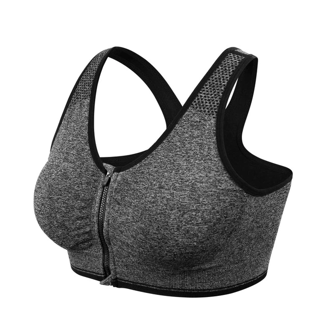 Front Zip Sports Bra