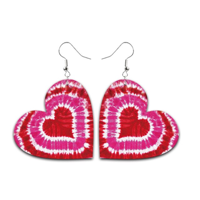 Rainbow Heart Earrings For Women