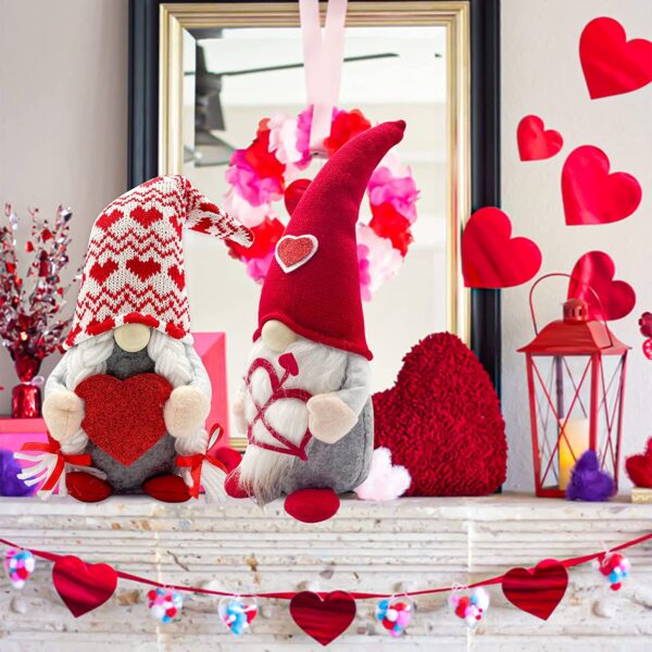 Valentine's Day Gnomes Plush Decorations