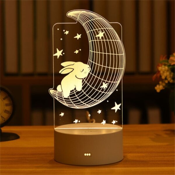 Valentine's Night Light Led 3D Lamp