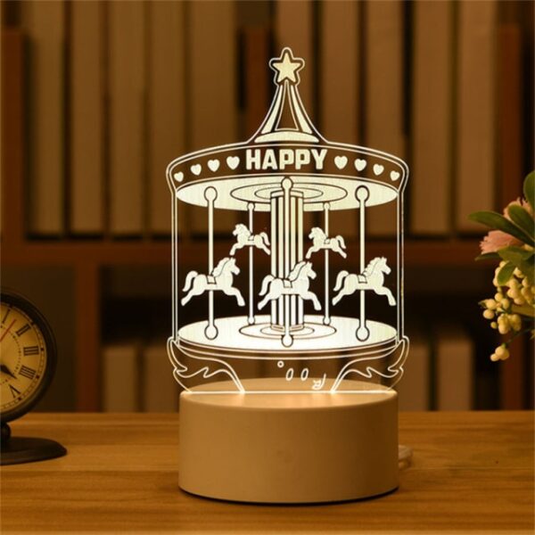 Valentine's Night Light Led 3D Lamp