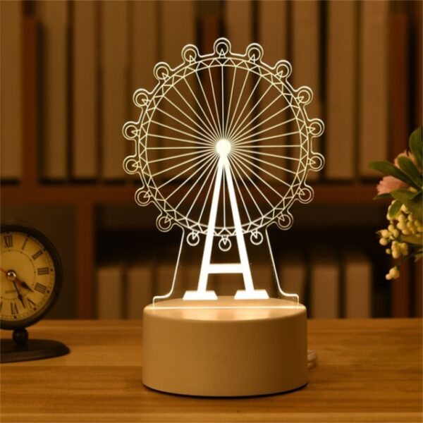 Valentine's Night Light Led 3D Lamp