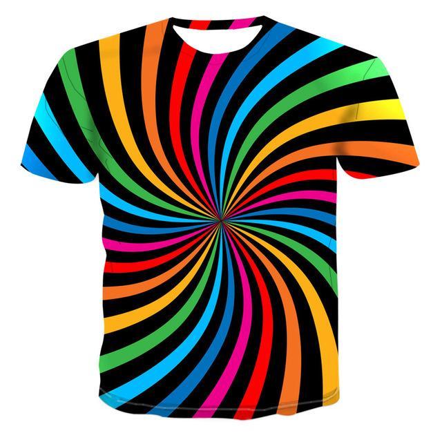 Vertigo Hypnotic Men's Summer 3d Polo Shirt