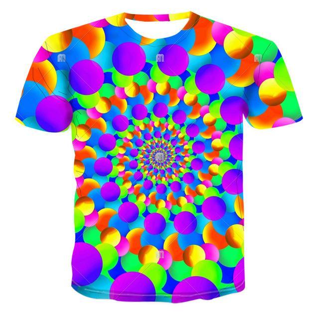 Vertigo Hypnotic Men's Summer 3d Polo Shirt